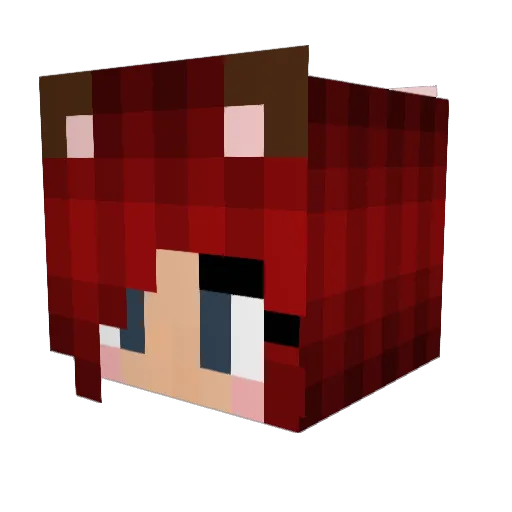 UnbekannteUserin Minecraft avatar head, 3D render
