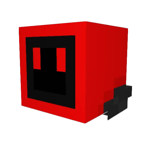 Unbekanntx Minecraft avatar head, 3D render