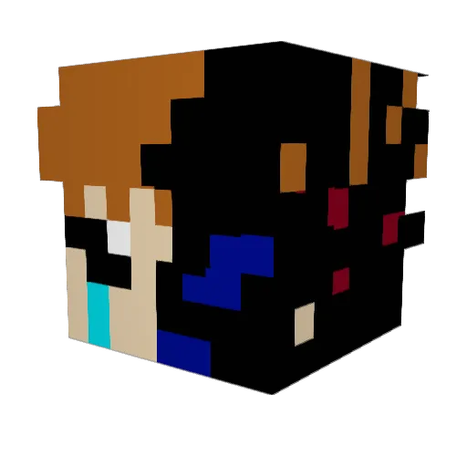 UnbentCloud3790 Minecraft avatar head, 3D render