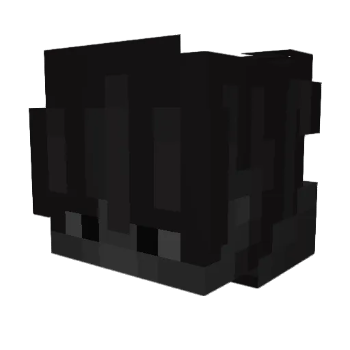 Unbezahlter_HD Minecraft avatar head, 3D render
