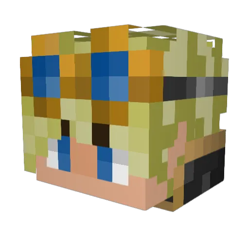 UnbiddenOwl Minecraft avatar head, 3D render