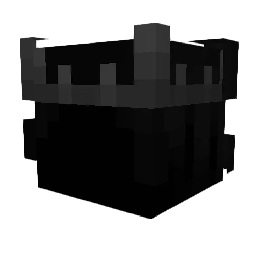 Unbraces Minecraft avatar head, 3D render