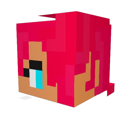 Unbroken80 Minecraft avatar head, 3D render