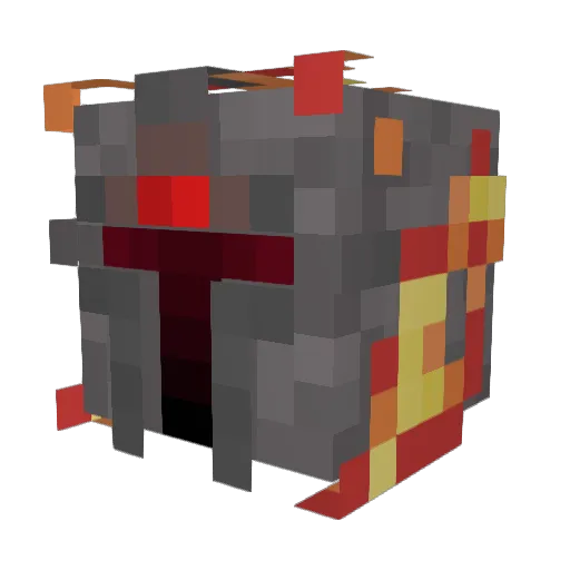 UncalledIroh Minecraft avatar head, 3D render