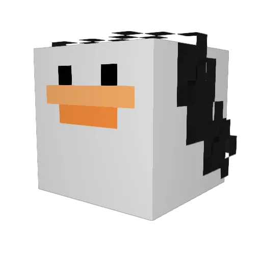 Uncertifiedchild Minecraft avatar head, 3D render