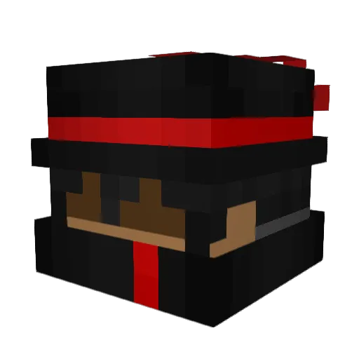 UnchanPODO Minecraft avatar head, 3D render