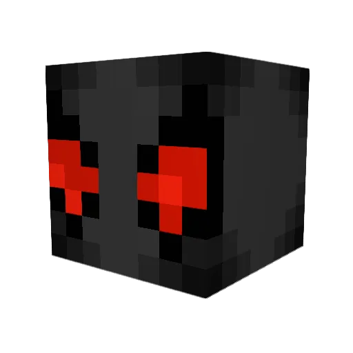 Unchunter Minecraft avatar head, 3D render