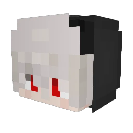 Uncle30 Minecraft avatar head, 3D render