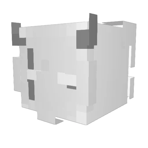 UncleBeS Minecraft avatar head, 3D render