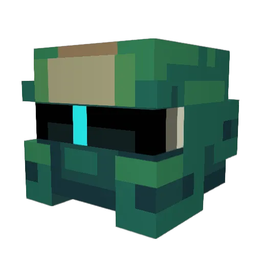 UncleBonski Minecraft avatar head, 3D render
