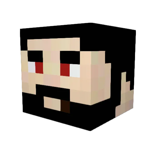 UncleDaido Minecraft avatar head, 3D render