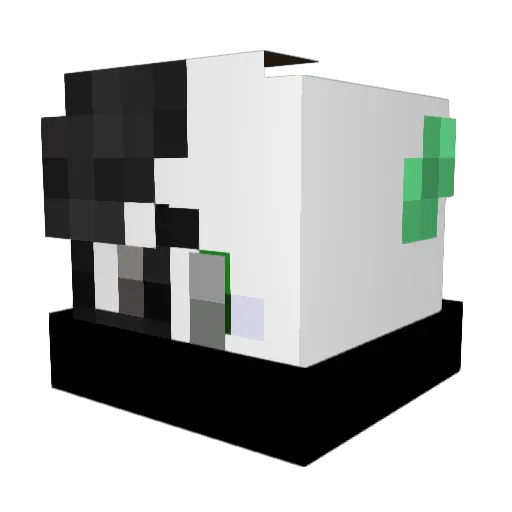 UncleFlakes Minecraft avatar head, 3D render