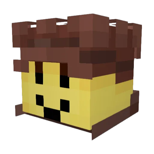 UncleFoe Minecraft avatar head, 3D render