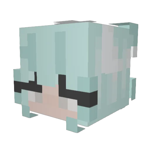 UncleGabby Minecraft avatar head, 3D render