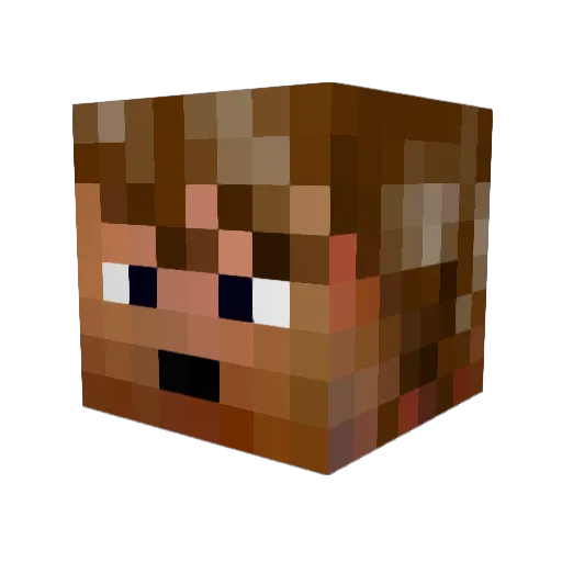 UncleJoeXL Minecraft avatar head, 3D render