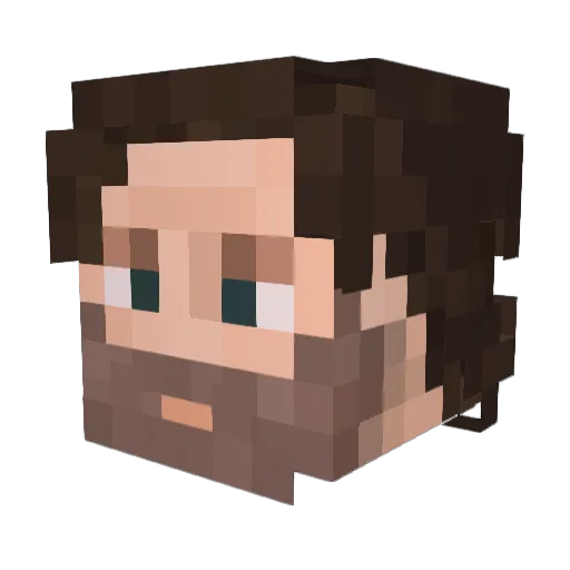 UncleJoon Minecraft avatar head, 3D render