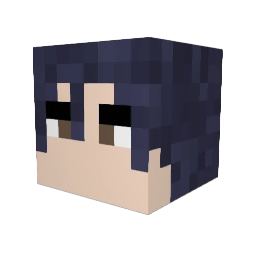 UncleMax087 Minecraft avatar head, 3D render