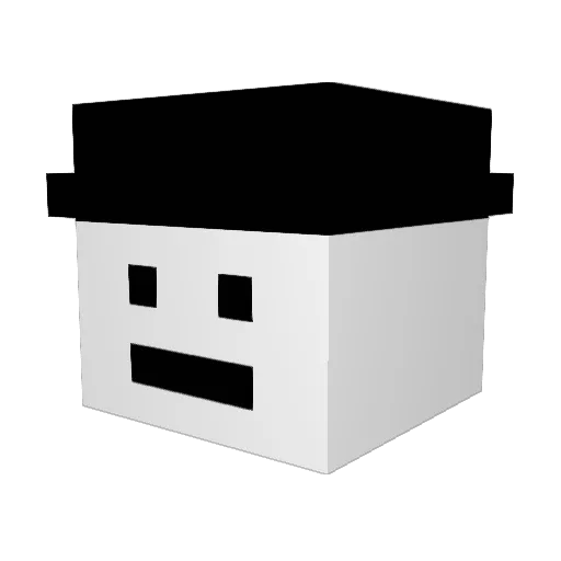 UncleMitchy Minecraft avatar head, 3D render