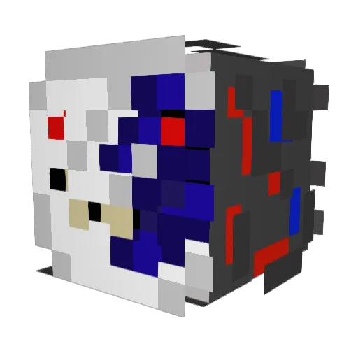 UncleNick_ Minecraft avatar head, 3D render