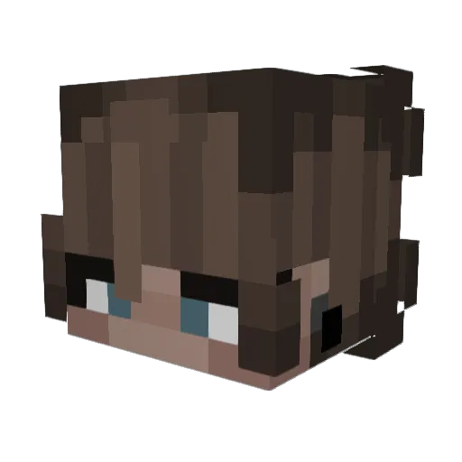UnclePete3332 Minecraft avatar head, 3D render