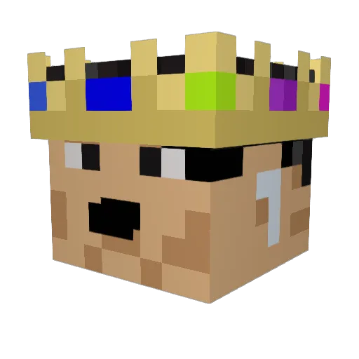UncleRizzlyBear Minecraft avatar head, 3D render