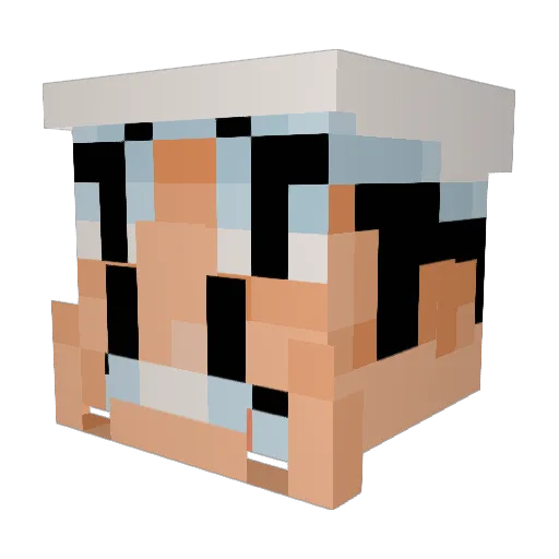 UncleScrungo Minecraft avatar head, 3D render