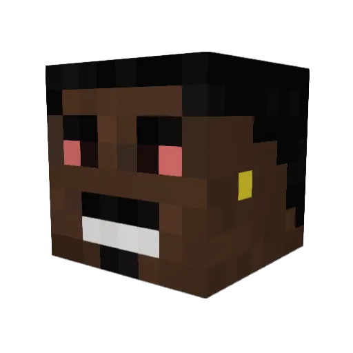 UncleSillyHands Minecraft avatar head, 3D render