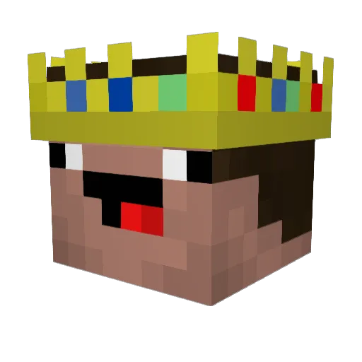 UncleSkylark Minecraft avatar head, 3D render