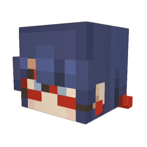 UncleSly Minecraft avatar head, 3D render