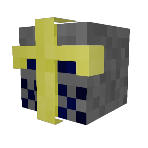 UncleSpacey Minecraft avatar head, 3D render