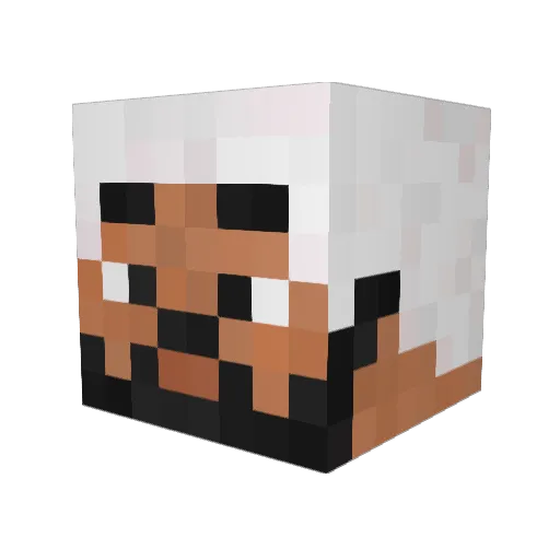 Uncle_Epstein Minecraft avatar head, 3D render