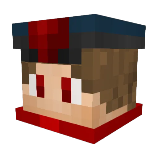 Uncle_Mamba Minecraft avatar head, 3D render