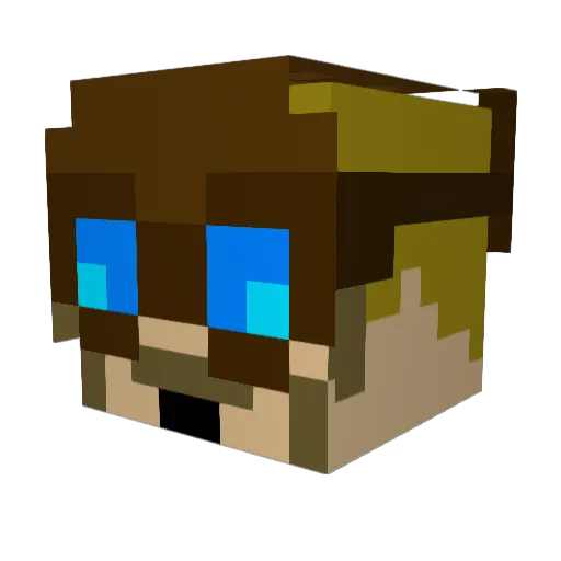 Uncle_Morgan Minecraft avatar head, 3D render