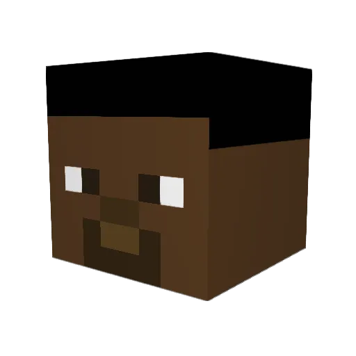 Uncle_Phil435 Minecraft avatar head, 3D render