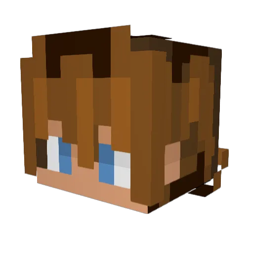 Uncle_TonyO_o Minecraft avatar head, 3D render