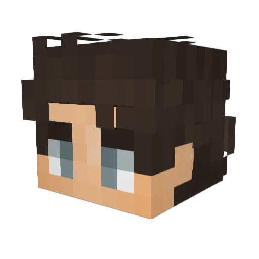 Uncle__B Minecraft avatar head, 3D render