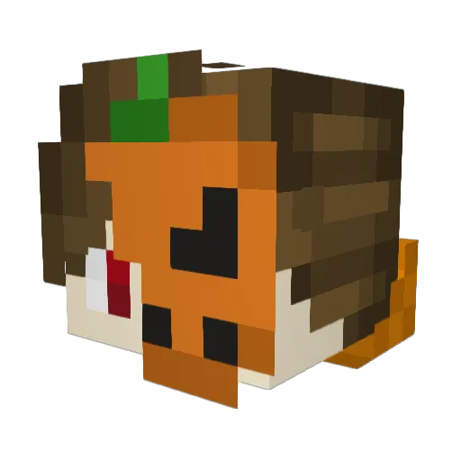 UncommonReality Minecraft avatar head, 3D render