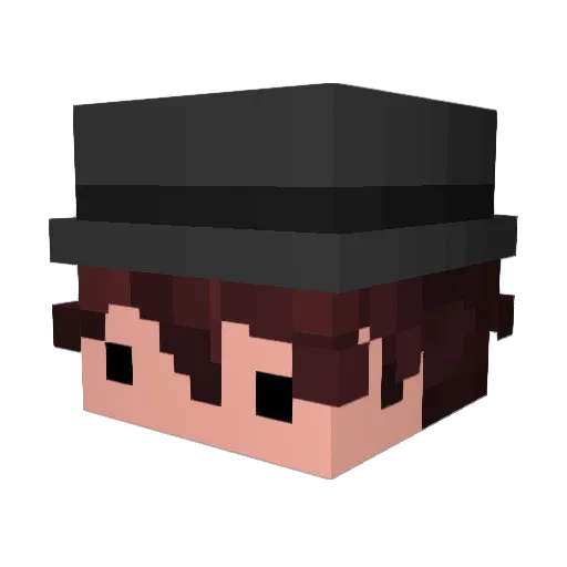 Unconeccted398 Minecraft avatar head, 3D render