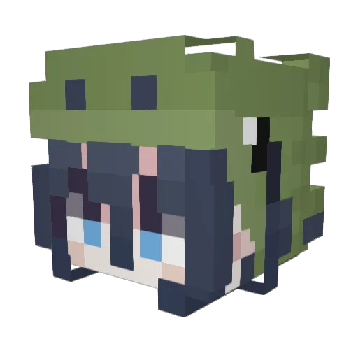 UnconsciousSelf Minecraft avatar head, 3D render