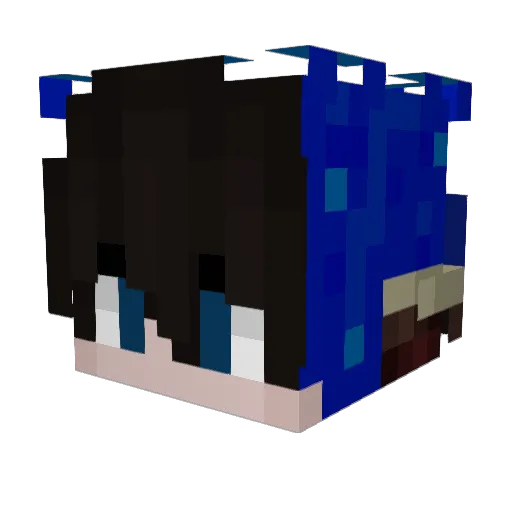 UncouthVampire Minecraft avatar head, 3D render