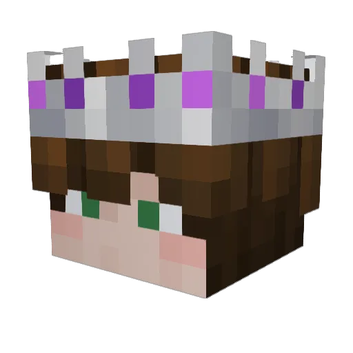 UncouthVirus19 Minecraft avatar head, 3D render