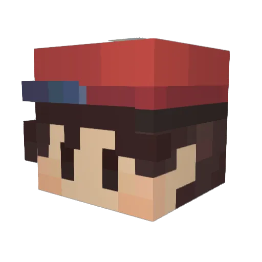 Uncrafters Minecraft avatar head, 3D render