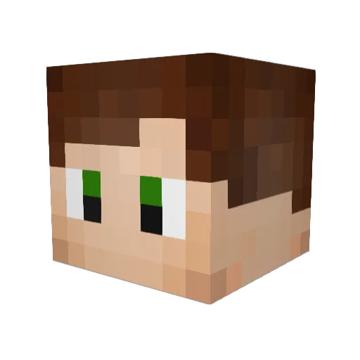Undaunt3d Minecraft avatar head, 3D render