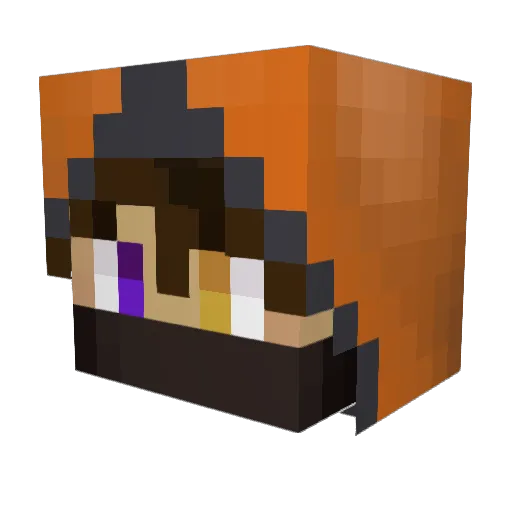 UndazedPhoenix Minecraft avatar head, 3D render