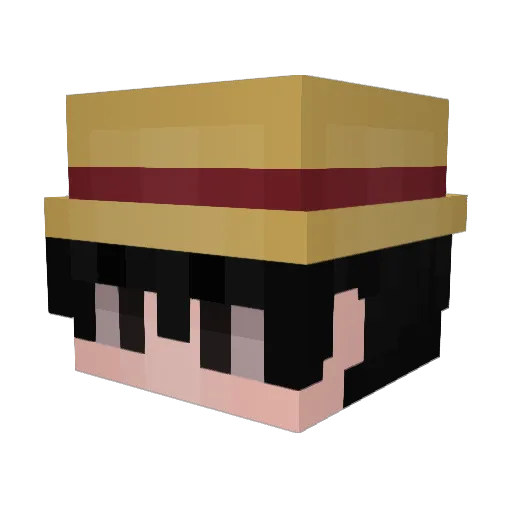 Undead123321 Minecraft avatar head, 3D render