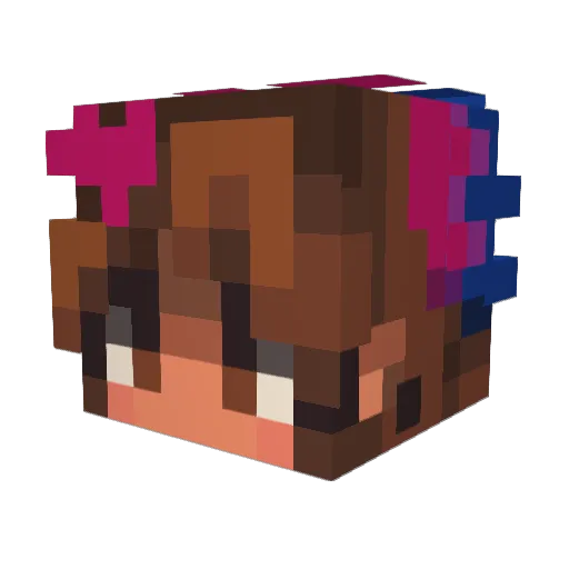 UndeadAzriel Minecraft avatar head, 3D render