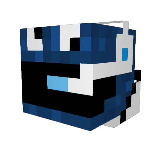 UndeadCasual Minecraft avatar head, 3D render