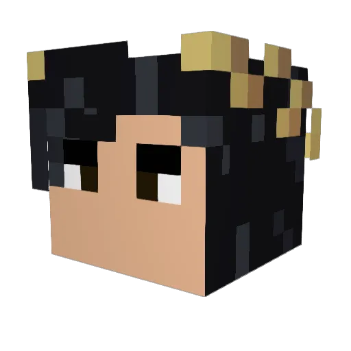 UndeadCephalopod Minecraft avatar head, 3D render