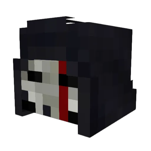 UndeadDroid Minecraft avatar head, 3D render