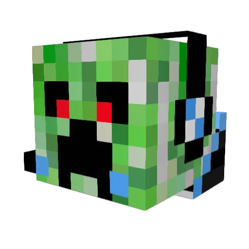 UndeadIdiot Minecraft avatar head, 3D render